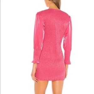 Perfect condition Lovers + Friends Helm Mini Dress in Hot Pink!